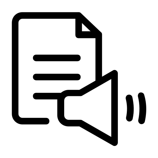 icon text to speech